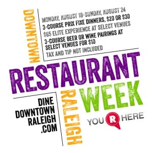 News 17 Graphic of Downtown Raleigh Restaurant Week