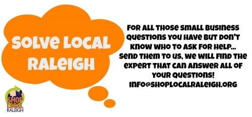 News 5 An ad for solving local, small businesses problems offered by Shop Local Raleigh.