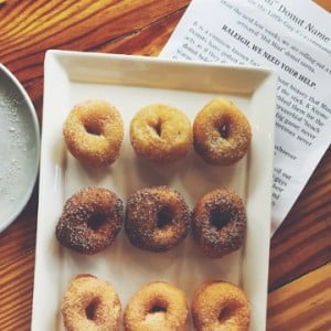 "Hot Mini" donut name game at Sola Coffee! 1 Hot Mini Donut Name Game