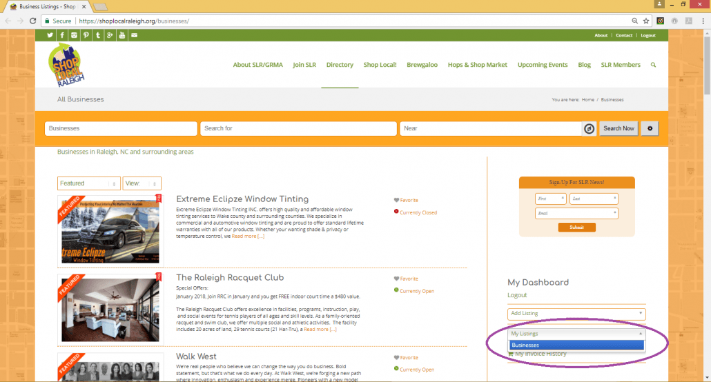 How to access your SLR Member Profile 2 View Expiration Date