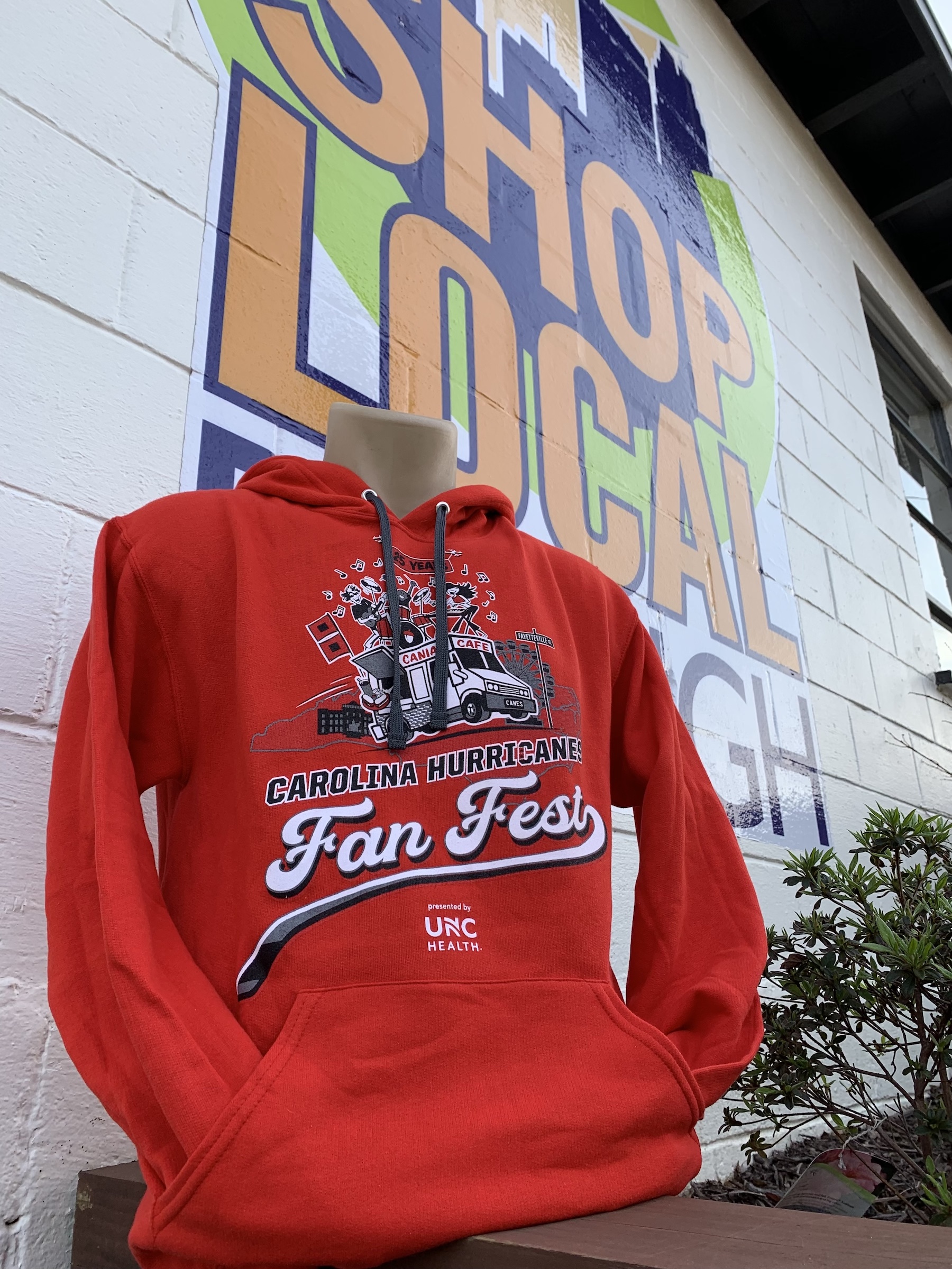 Carolina Hurricanes Fan Fest - Red Hoodie With Full Fan Fest Logo