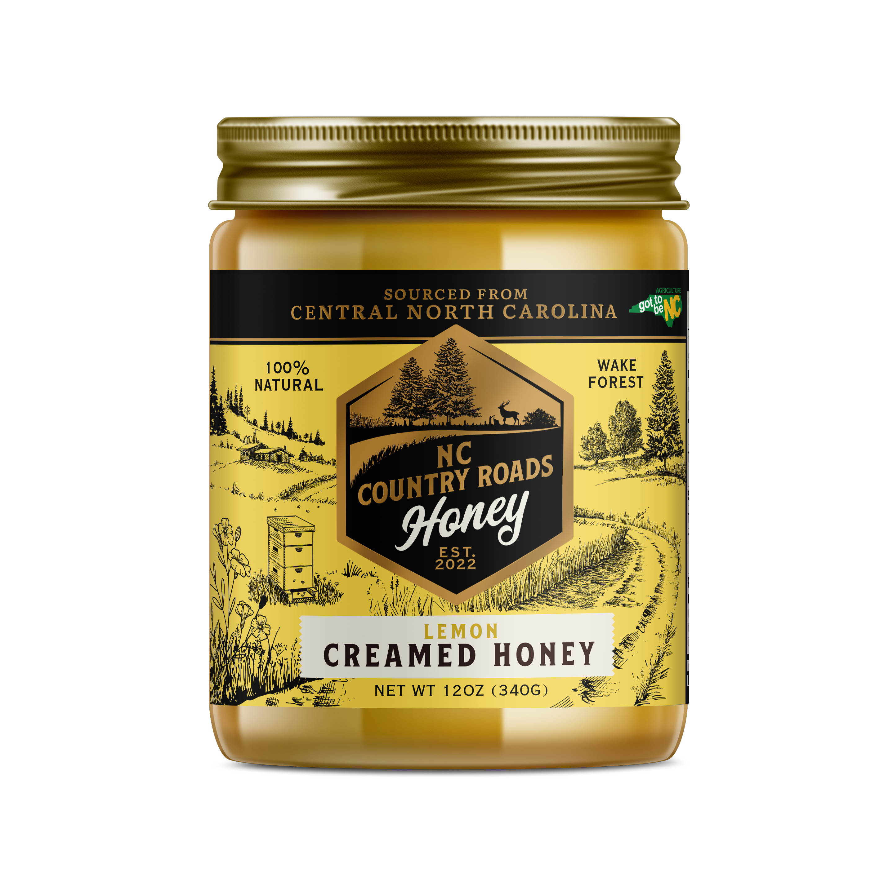 Organic Lemon Creamed Honey 1 Organic Lemon Creamed
