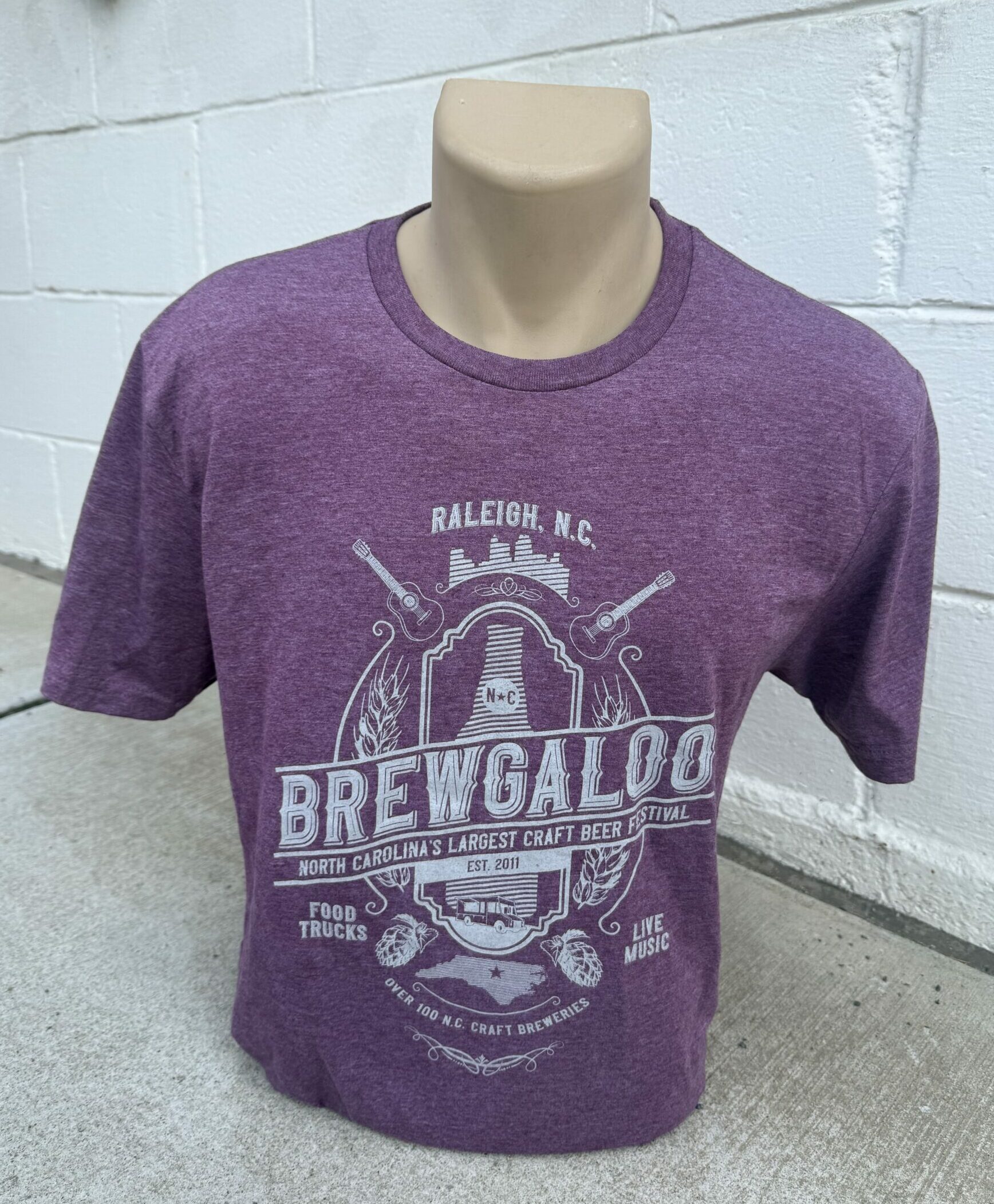 Brewgaloo Maroon Purple T-Shirt 1 Brewgaloo 2025 T-shirt Purple